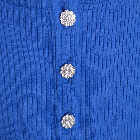 Elegant Guess Royal Blue Short Sleeve Tee - Picture 3 of 4